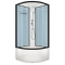 Душевая кабина Domani-Spa Delight High 100х100 стенки Dusty blue, стекло прозрачное
