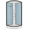 Душевая кабина Domani-Spa Delight 100х100 стенки Dusty blue, стекло прозрачное, с гидромассажем