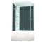 Душевая кабина Domani-Spa Delight High 120х80 L черные стенки, стекло сатин матированное, с гидромассажем