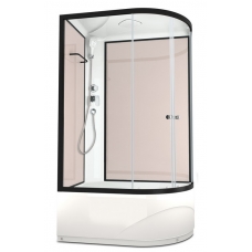 Душевая кабина Domani-Spa Delight High 120х80 L стенки Pink cappuccino, стекло прозрачное