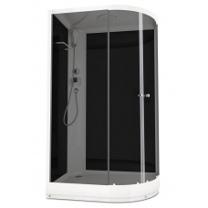 Душевая кабина Domani-Spa Delight 120х80 L черные стенки, стекло тонированное