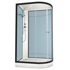 Душевая кабина Domani-Spa Delight 120х80 L стенки Dusty blue, стекло прозрачное