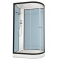 Душевая кабина Domani-Spa Delight 120х80 L стенки Dusty blue, стекло прозрачное