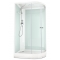 Душевая кабина Domani-Spa Delight 120х80 L белые стенки, стекло прозрачное