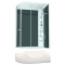 Душевая кабина Domani-Spa Delight High 120х80 R черные стенки, стекло сатин матированное, с гидромассажем