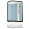 Душевая кабина Domani-Spa Delight High 120х80 R стенки Dusty blue, стекло прозрачное