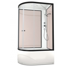 Душевая кабина Domani-Spa Delight High 120х80 R стенки Pink cappuccino, стекло прозрачное