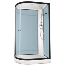 Душевая кабина Domani-Spa Delight 120х80 R стенки Dusty blue, стекло прозрачное