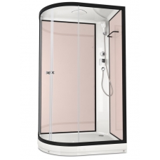 Душевая кабина Domani-Spa Delight 120х80 R стенки Pink cappuccino, стекло прозрачное