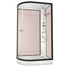 Душевая кабина Domani-Spa Delight 120х80 R стенки Pink cappuccino, стекло прозрачное, с гидромассажем