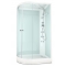 Душевая кабина Domani-Spa Delight 120х80 R белые стенки, стекло сатин матированное, с гидромассажем