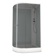Душевая кабина Domani-Spa Delight 120х80 R белые стенки, стекло тонированное