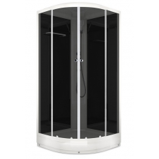 Душевая кабина Domani-Spa Delight 80х80 черные стенки, стекло тонированное