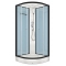 Душевая кабина Domani-Spa Delight 80х80 стенки Dusty blue, стекло прозрачное