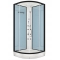 Душевая кабина Domani-Spa Delight 80х80 стенки Dusty blue, стекло прозрачное, с гидромассажем