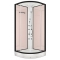 Душевая кабина Domani-Spa Delight 80х80 стенки Pink cappuccino, стекло прозрачное, с гидромассажем