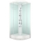 Душевая кабина Domani-Spa Delight 80х80 белые стенки, стекло прозрачное, с гидромассажем