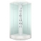 Душевая кабина Domani-Spa Delight 80х80 белые стенки, стекло сатин матированное, с гидромассажем