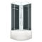 Душевая кабина Domani-Spa Eco Delight High 90х90 черные стенки, стекло сатин матированное, без крыши