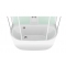 Душевой бокс Domani-Spa Neat High 150х80 белые стенки, стекло прозрачное, с гидромассажем