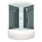 Душевая кабина Domani-Spa Vitality High 120х120 черные стенки, стекло сатин матированное, с гидромассажем