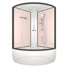 Душевая кабина Domani-Spa Vitality High 120х120 стенки Pink cappuccino, стекло прозрачное