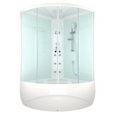 Душевая кабина Domani-Spa Vitality High 120х120 белые стенки, стекло сатин матированное, с гидромассажем