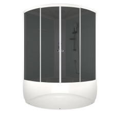 Душевая кабина Domani-Spa Vitality High 120х120 белые стенки, стекло тонированное