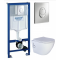 Комплект Grohe Rapid SL 38721001 + унитаз Esbano Teruel-WBN безободковый с функцией биде
