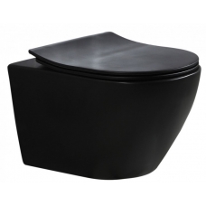 Унитаз подвесной Esbano Amapola-N black matt