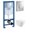 Комплект Система инсталляции Grohe Rapid SL 38721001 + унитаз Fubini FB001 Victoria безободковый