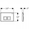 Система инсталляции для унитазов Geberit Duofix UP100 458.103.00.1 + кнопка смыва 115.135.21.1 хром