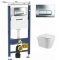 Комплект Система инсталляции Geberit Duofix Платтенбау 458.125.21.1 + унитаз Fubini FB004 Helen безободковый