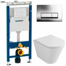 Комплект Geberit Duofix 458.125.21.1 + унитаз OWL Vind Ruta-H OWLT190304 безободковый