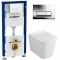 Комплект Система инсталляции Geberit Duofix 458.128.21.1 + унитаз OWL Vatter Ruta-H mini OWLT190403 безободковый