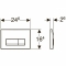 Система инсталляции для унитазов Geberit Duofix 458.128.21.1 4 в 1 с кнопкой смыва