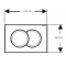 Система инсталляции для унитазов Geberit Duofix 458.149.21.1 с кнопкой смыва Delta01 115.107.21.1