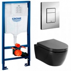 Комплект Система инсталляции Grohe Rapid SL 38772001 + унитаз SSWW CT2037 black