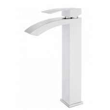 Смеситель Grocenberg GB3007WC WHITE, CHROME для раковины