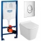 Комплект Система инсталляции Grohe Rapid SL 38721001 + унитаз OWL Vatter Ruta-H mini OWLT190403 безободковый