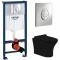 Комплект Система инсталляции Grohe Rapid SL 38721001 + унитаз Cerutti 2617E matt black безободковый