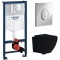 Комплект Система инсталляции Grohe Rapid SL 38721001 + унитаз Grossman GR-4455BMS безободковый