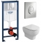 Комплект Система инсталляции Grohe Rapid SL 38721001 + унитаз Owl 1975 Cirkel-H OWLT190701 безободковый