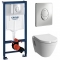 Комплект Система инсталляции Grohe Rapid SL 38721001 + унитаз VitrA S50 5740B003 Rim-ex с сиденьем