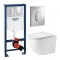 Комплект Grohe Rapid SL 38721001 + унитаз WeltWasser Merzbach 004 GL-WT безободковый