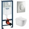 Комплект Система инсталляции Grohe Rapid SL 38721001 + унитаз Meer MR-2106 безободковый с сиденьем