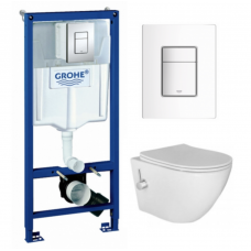 Комплект Grohe Rapid SL 38772001 + унитаз Esbano Teruel-WBN безободковый с функцией биде
