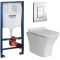 Комплект Система инсталляции Grohe Rapid SL 38772001 + унитаз Cerutti 2615E безободковый с сиденьем