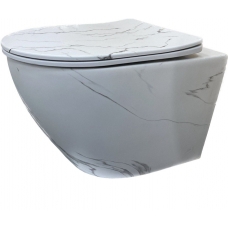 Унитаз подвесной Laguraty 038 B Marble безободковый с функцией биде