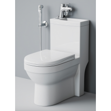 Унитаз-моноблок Laguraty 8074A с раковиной и гигиеническим душем